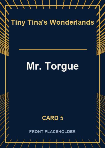 Mr. Torgue front artwork