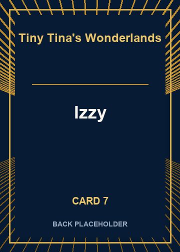 Izzy back artwork
