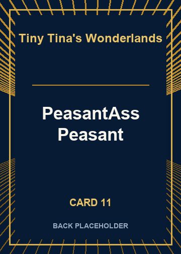 PeasantAss Peasant back artwork