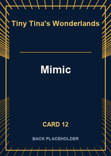 Mimic back artwork