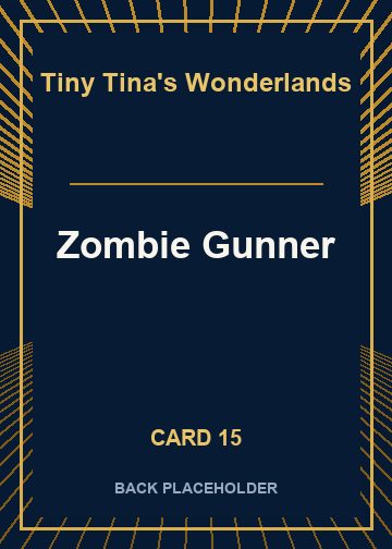 Zombie Gunner back artwork