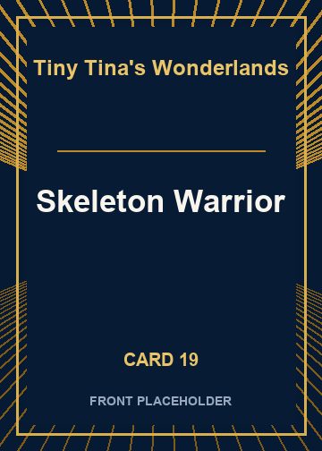 Skeleton Warrior front artwork