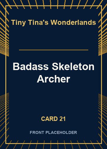 Badass Skeleton Archer front artwork