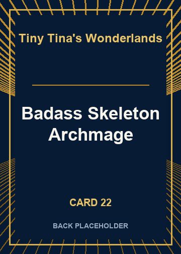 Badass Skeleton Archmage back artwork
