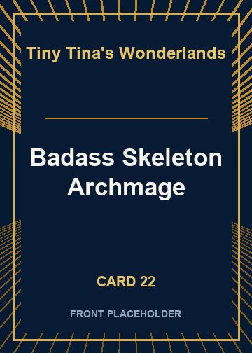 Badass Skeleton Archmage front artwork