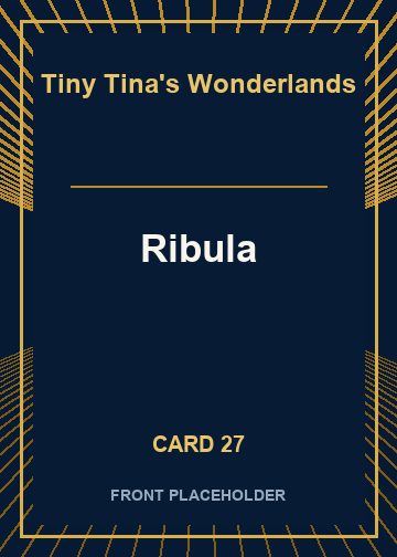 Ribula front artwork