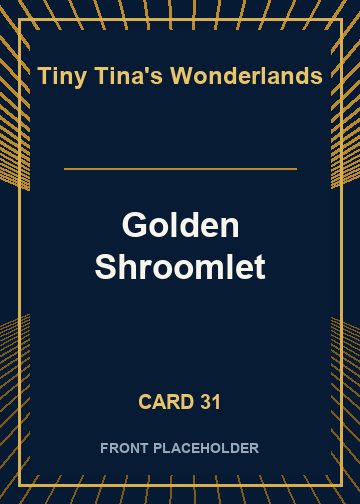 Golden Shroomlet front artwork