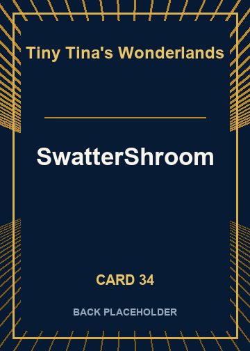 SwatterShroom back artwork