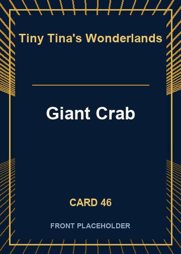 Giant Crab front card image