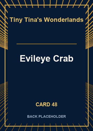 Evileye Crab back card image