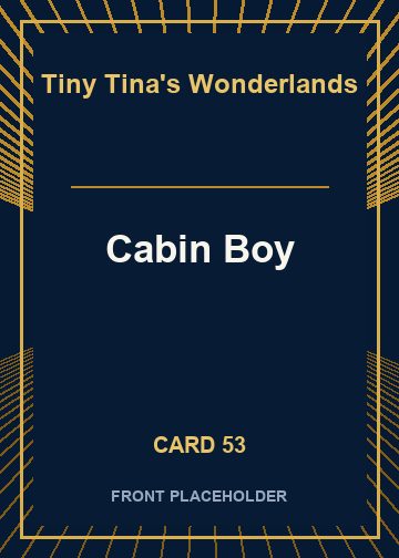 Cabin Boy card thumbnail