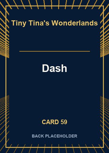 Dash back card image