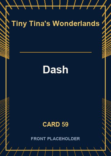 Dash front card image