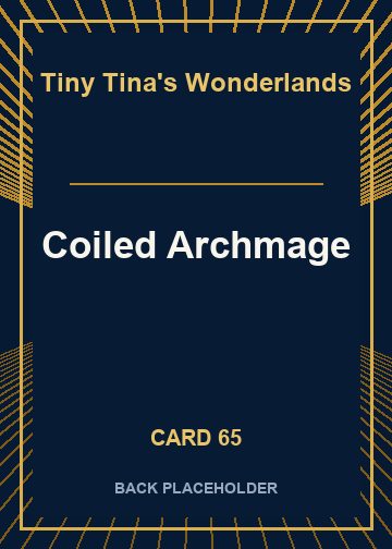 Coiled Archmage back card image