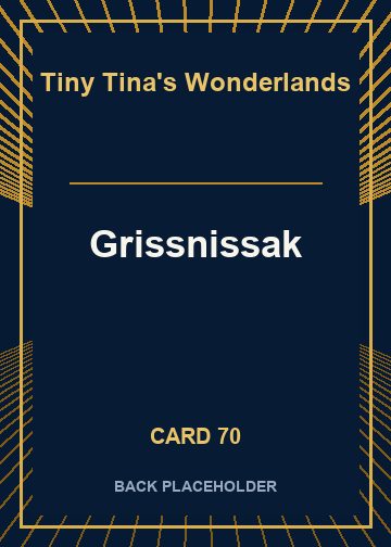 Grissnissak back card image