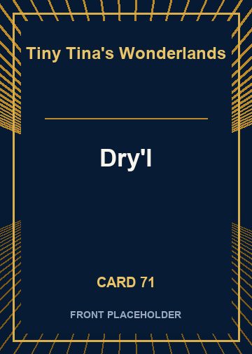 Dry'l front card image