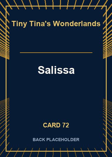 Salissa back card image