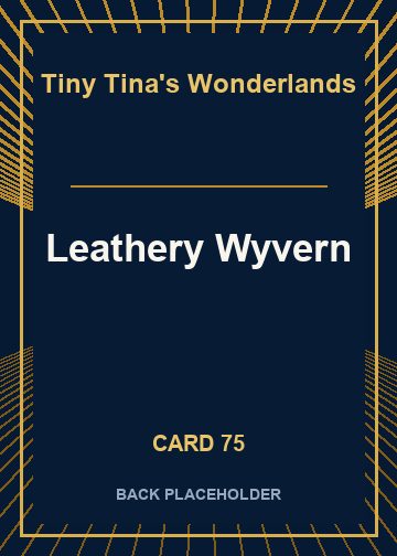 Leathery Wyvern back card image