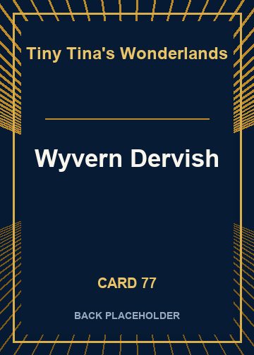 Wyvern Dervish back card image