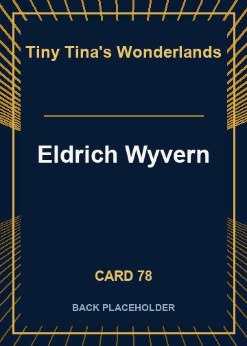 Eldrich Wyvern back card image