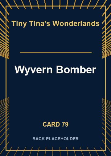 Wyvern Bomber back card image