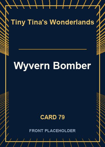 Wyvern Bomber front card image