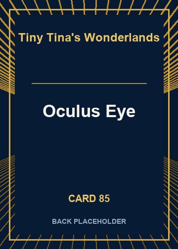 Oculus Eye back card image