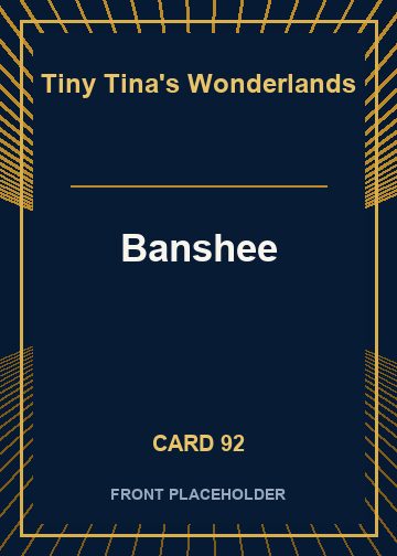 Banshee front card image