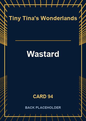 Wastard back card image