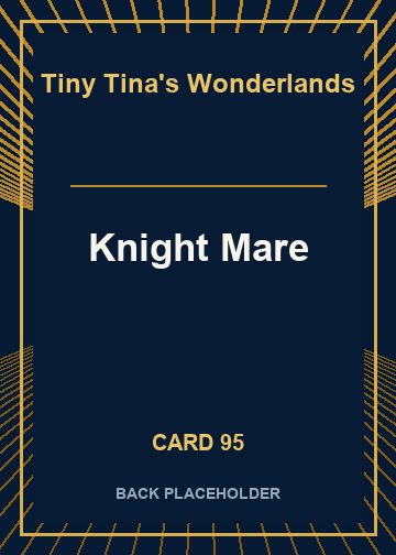 Knight Mare back card image