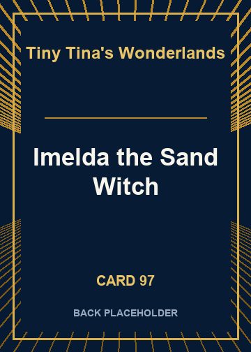 Imelda the Sand Witch back card image