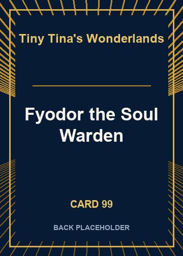 Fyodor the Soul Warden back card image