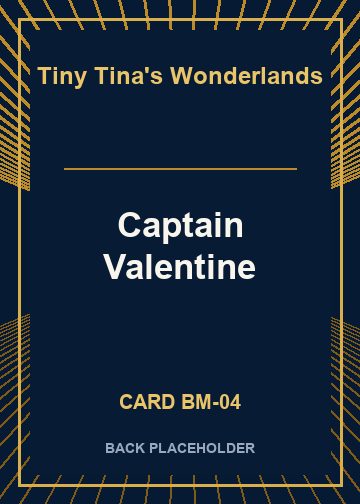 Captain Valentine back card image