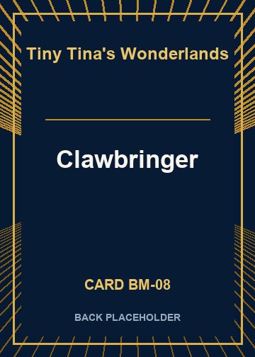 Clawbringer back card image
