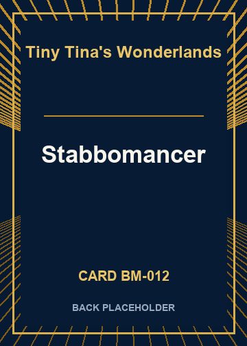 Stabbomancer back card image