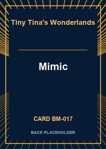 Mimic back card image