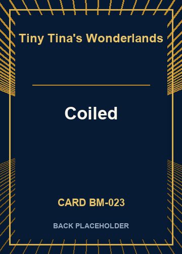 Coiled back card image