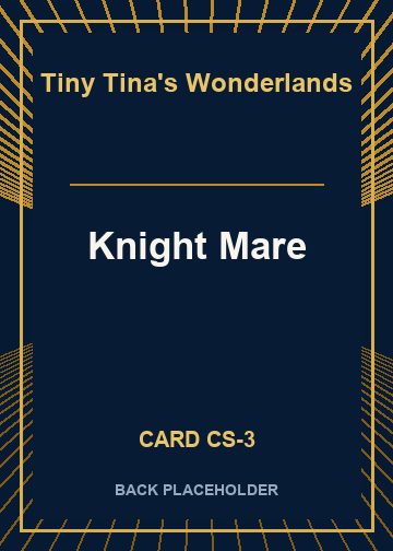 Knight Mare back card image