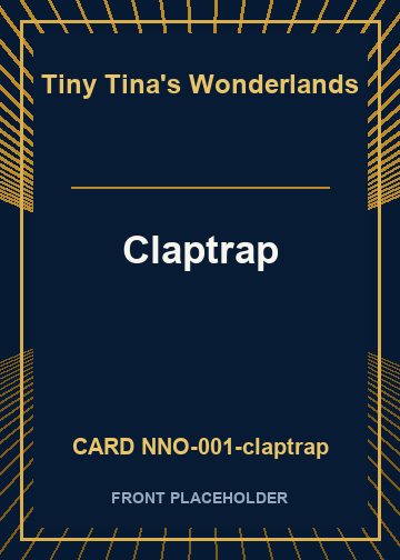 Claptrap front card image