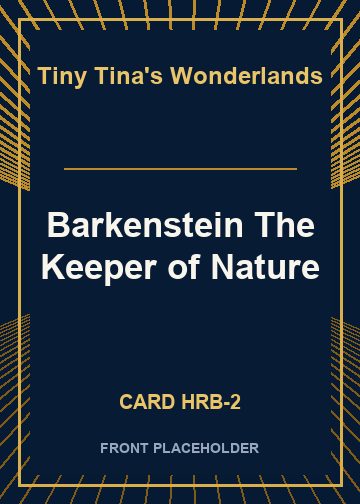 Barkenstein The Keeper of Nature card thumbnail