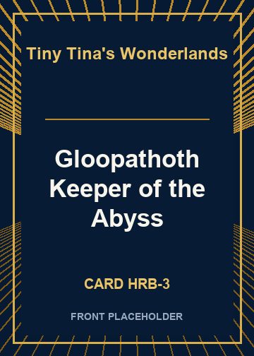 Gloopathoth Keeper of the Abyss card thumbnail