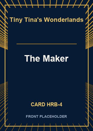 The Maker front card image