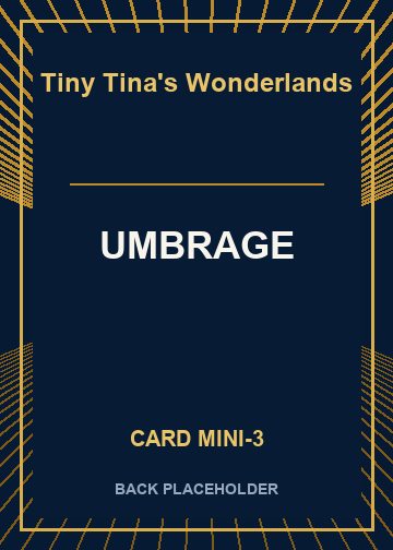 UMBRAGE back card image