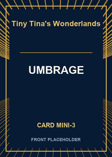 UMBRAGE front card image