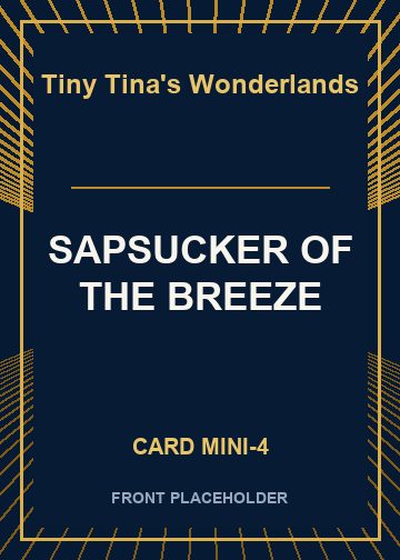 SAPSUCKER OF THE BREEZE card thumbnail