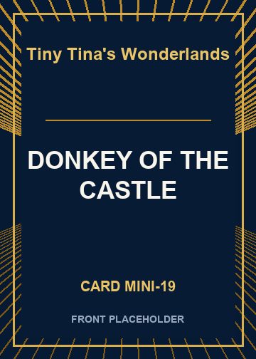 DONKEY OF THE CASTLE card thumbnail