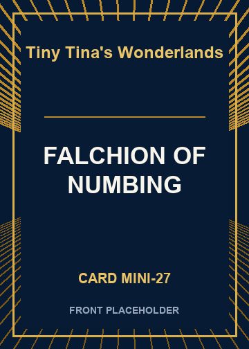 FALCHION OF NUMBING card thumbnail