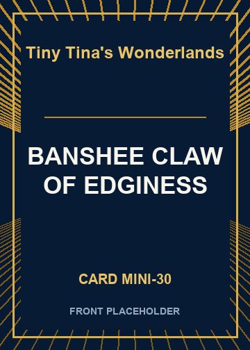 BANSHEE CLAW OF EDGINESS card thumbnail