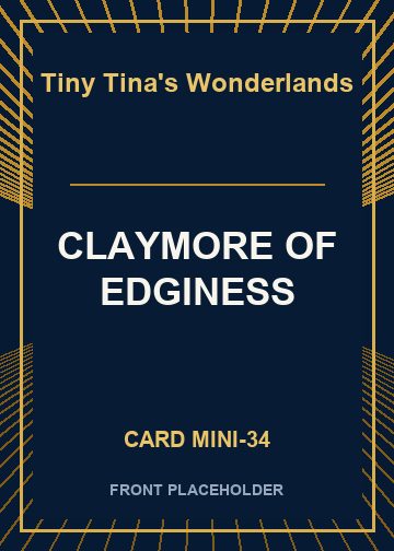 CLAYMORE OF EDGINESS card thumbnail