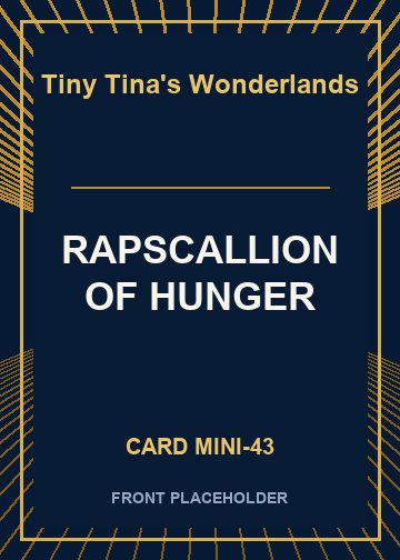 RAPSCALLION OF HUNGER card thumbnail
